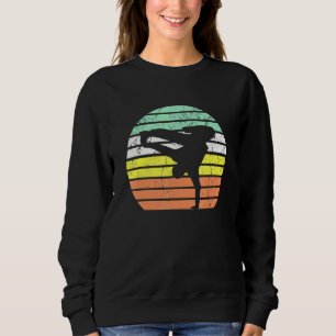 Breakdance Silhouette Breakdance Vintag Retro S Sweatshirt