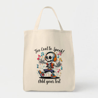 Breakdance Skeleton – Large Halloween Tote Tragetasche