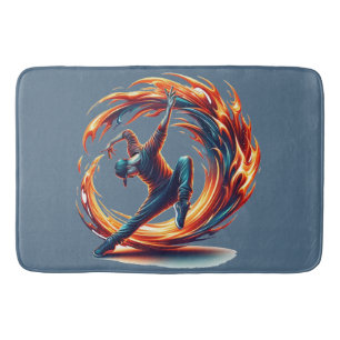 Breakdance Street Fire with Urban Energy Badematte