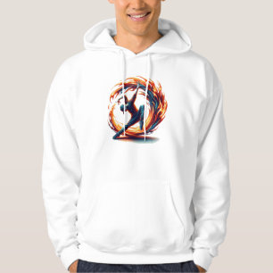 Breakdance Street Fire with Urban Energy Hoodie