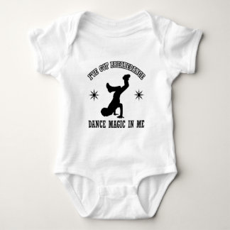 Breakdance Tanzentwurf Baby Strampler