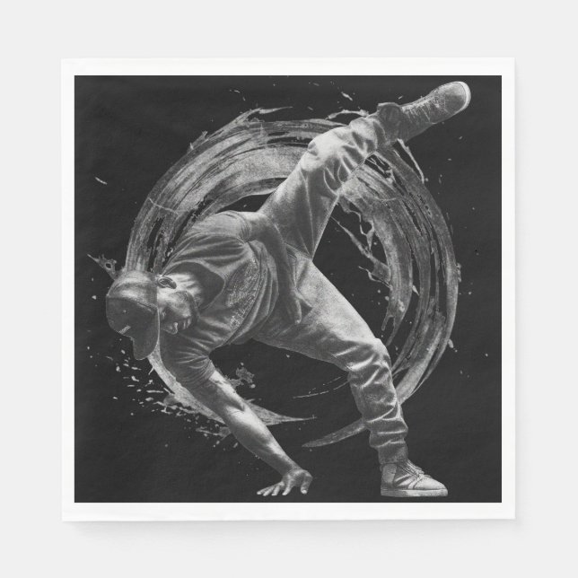 Breakdance Urban Style Dance Practice / Performani Serviette (Vorderseite)