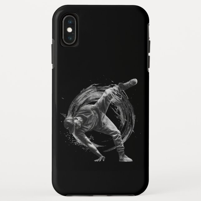 Breakdance Urban Style Monochrome Motion Art Case-Mate iPhone Hülle (Rückseite)