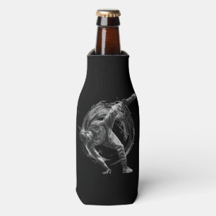 Breakdance Urban Style Monochrome Motion Art Flaschenkühler
