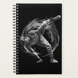 Breakdance Urban Style Monochrome Motion Art Planer
