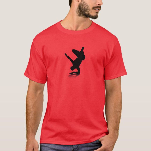 Breakdancer (auf Ellbogen) T-Shirt (Vorderseite)
