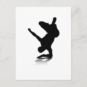 Breakdancer (auf Ellenbogen) Postkarte