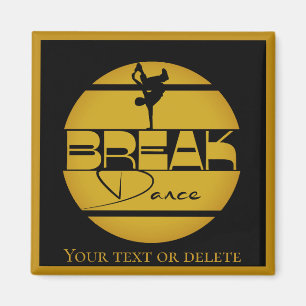 Breakdancer Break Tanzdekor Accessoire Magnet