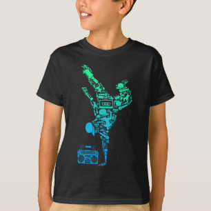 Breakdancer Breakdancing mit Hip Hop Dance Music T-Shirt