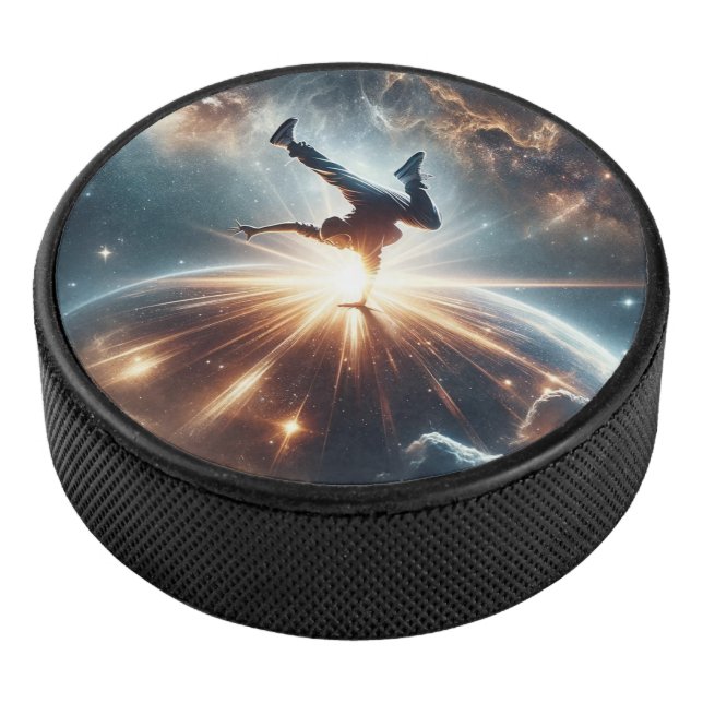 Breakdancer in action, Ai, Action in der Galaxie Eishockey Puck (3/4)