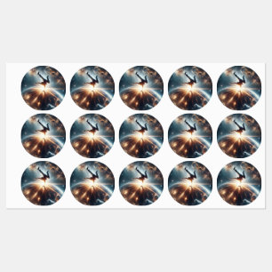 Breakdancer in action, Ai, Action in der Galaxie Etiketten