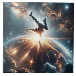 Breakdancer in action, Ai, Action in der Galaxie Fliese