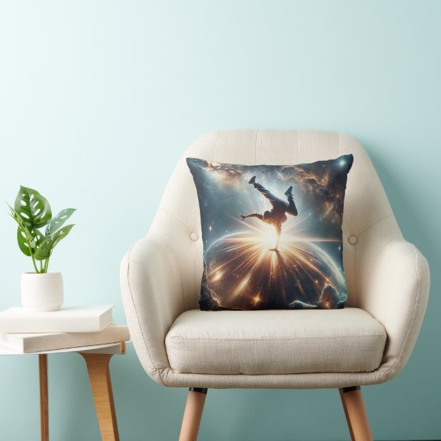 Breakdancer in action, Ai, Action in der Galaxie Kissen (Stuhl )