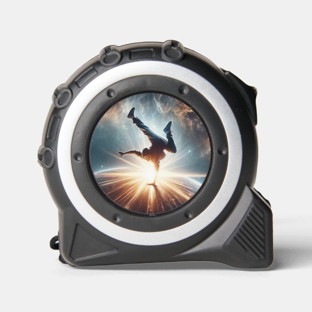 Breakdancer in action, Ai, Action in der Galaxie Maßband (Vorderseite)