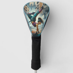 Breakdancer Women in Action New Yorker Silhouette Golf Headcover