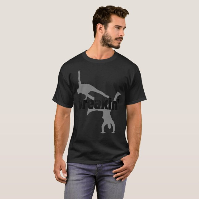 Breakdancing/Hip-Hop-Shirt T-Shirt (Vorne ganz)