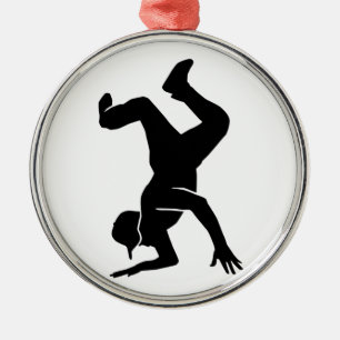 Breakdancing Ornament Aus Metall
