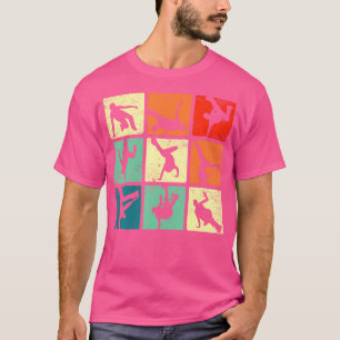 Breakdancing-Shirt Bboy-Posen Retro-Vintage-Hip-Ho T-Shirt