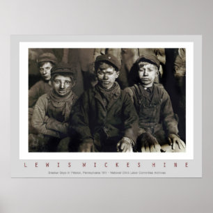 Breaker Boys by Lewis Wickes Hine Poster
