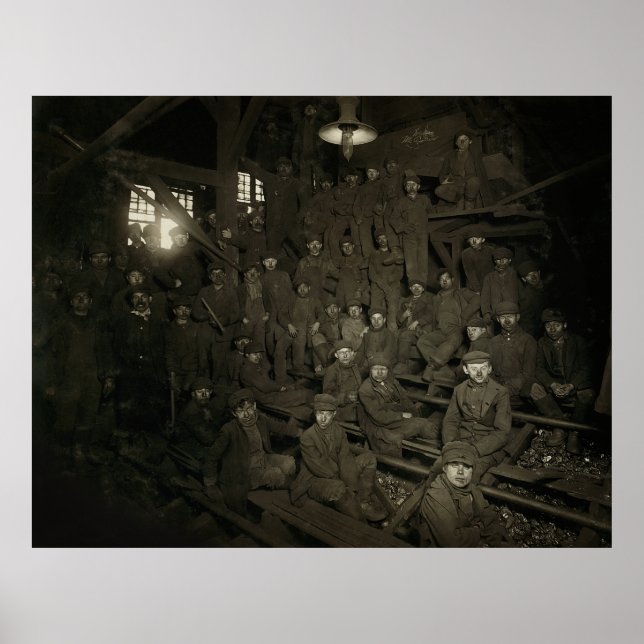 BREAKER BOYS - PENNSYLVANIA KOHLE MINE 1911 POSTER (Vorne)