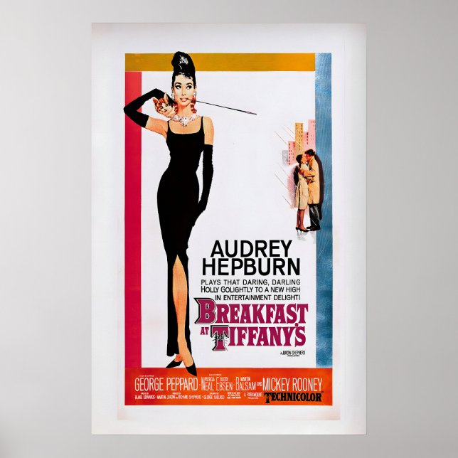 Breakfast At Tiffany's Movie Poster Restored (Vorne)