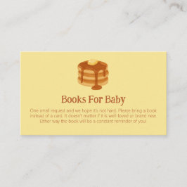 Breakfast Brunch Theme Baby Shower Book Request Begleitkarte