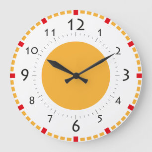 Breakfast Room Sunshine Retro Clock Große Wanduhr
