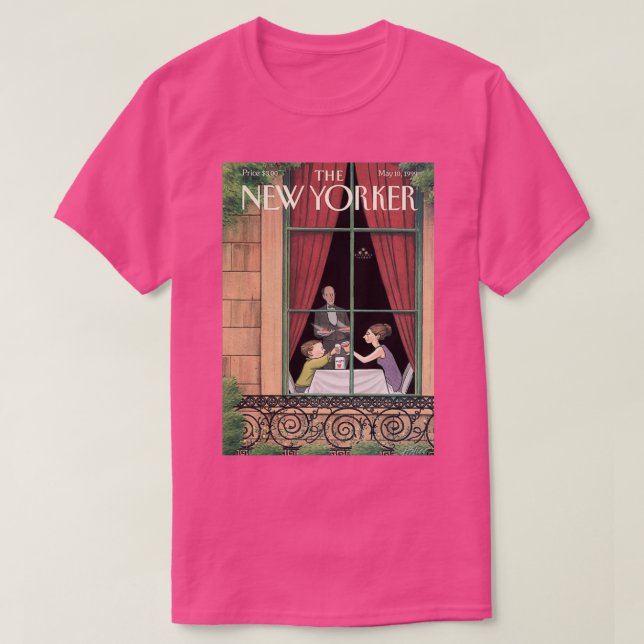 Breakfes The New Yorker Poster T-Shirt (Design vorne)