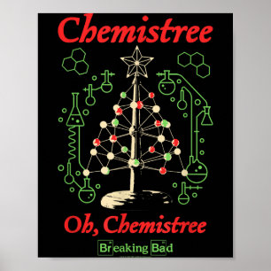 Breaking Bad Oh Chemistree Lustige Weihnachtswisse Poster