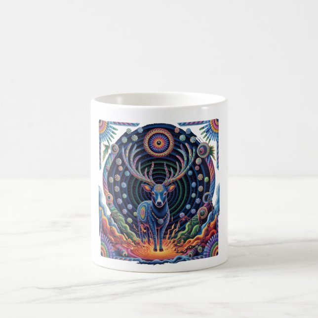 Breaking Chains | Indigene Kunst | Peyote & Aztec Kaffeetasse (Mittel)