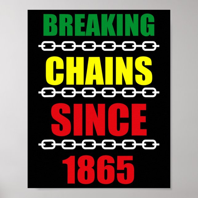 Breaking Chains Seit 1865 Schwarzer Power im 19. J Poster (Vorne)
