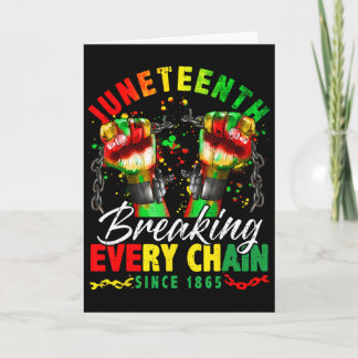 Breaking Every Chain Seit 1865 Frauen Männer Junet Karte
