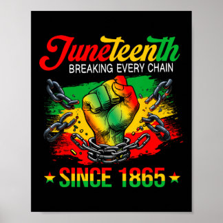 Breaking Every Chain Seit 1865 Frauen Männer Junet Poster