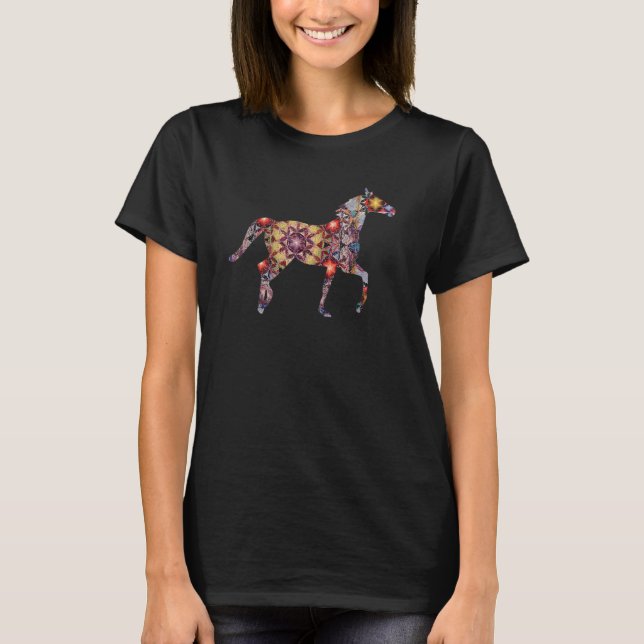 Breaking Free Horse Unisex Running Horning Sacred  T-Shirt (Vorderseite)