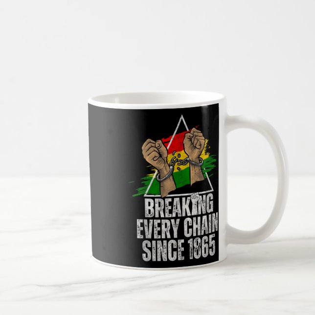 Breaking Jede Kette seit 1865 Frauen Männer Junete Kaffeetasse (Rechts)