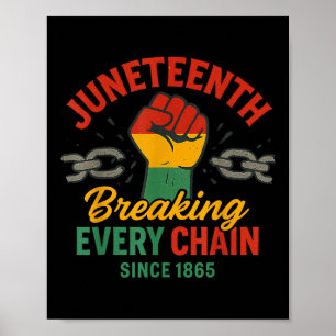 Breaking Jede Kette seit 1865 Frauen Männer Junete Poster