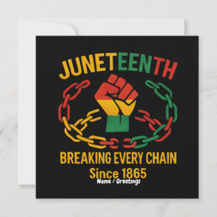 Breaking Jede Kette seit 1865 - Freed im Juni Einladung