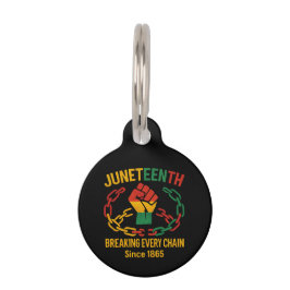 Breaking Jede Kette seit 1865 - Freed im Juni Haustiermarke