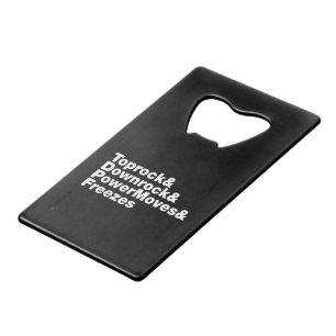 Breaking Moves (Breakdance) Geldbeutel Flaschenöffner