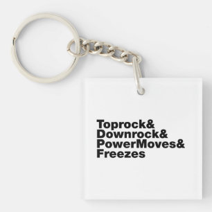 Breaking Moves (Breakdance) Schlüsselanhänger