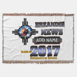 Breaking News Class of 2017 Throw Blanket Decke