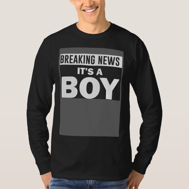 Breaking News It s a Boy T-Shirt (Vorderseite)