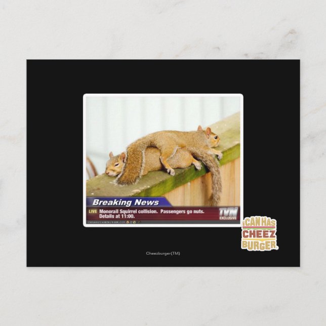 Breaking News Postkarte (Vorderseite)