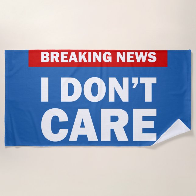 Breaking News Strandtuch (Vorderseite)