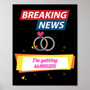 Breaking News werde ich heiraten, um Bride Groo zu Poster