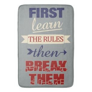 Breaking Rules Badematten