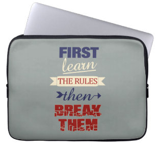 Breaking Rules Notebook-Ärmel Laptopschutzhülle