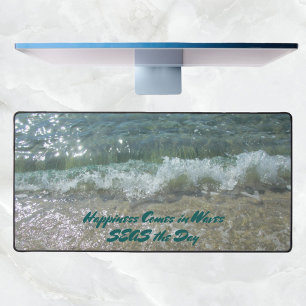 Breaking Surf Küstenstrand Fotografie Schreibtischunterlage