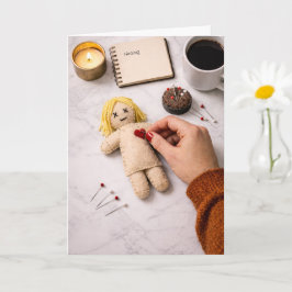 Breaking Up Is Hard To Do Closure Voodoo Doll Karte