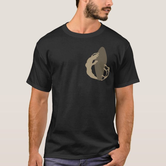 Breaking Wave Longboard Grafik. Die Vision eines S T-Shirt (Vorderseite)
